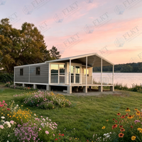 Villa modulaire préfabriquée FLKT à haute capacité de charge avec structure en acier galvanisé, maison conteneur extensible de 20 pieds et 40 pieds, hôtel ignifuge