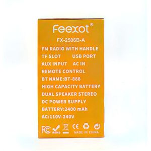 مكبر صوت FEEXOT اللاسلكي المحمول الأحدث لعام 2026 مع راديو FM، وجهاز تحكم عن بعد، ومدخل USB/TF/AUX، وتصميم عتيق - Product Image 4
