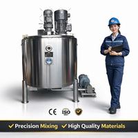 50L 100L 150L 200L 300L Dubbeljasje Mengtank Hoge Shear Homogenizer Shampoo Mengtank