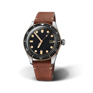 Montre automatique de plongée en acier inoxydable avec couronne à visser de luxe - Product Image 6