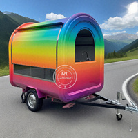 2025 remorque alimentaire caravane café camion de nourriture petit café comptoirs chariots remorque de crème glacée pour le royaume-uni
