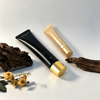 Tube souple vide en PE avec long bec, imprimé sur mesure, pour crème contour des yeux, BB crème, écran solaire, soins de la peau, emballage cosmétique à marque privée