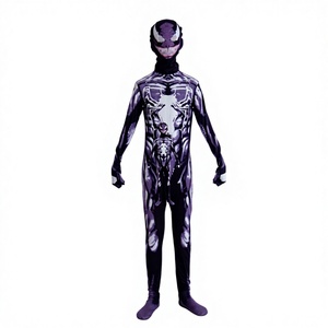 Costume de cosplay d'Halloween Echo, combinaison en spandex unisexe pour enfants, tenue à capuche, combinaison Spider-Man - Product Image 1