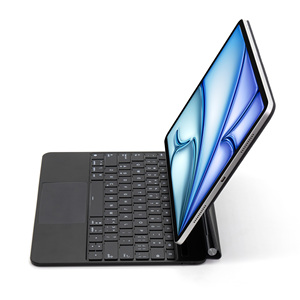 Étui Clavier Magnétique Flottant pour <span class=keywords><strong>iPad</strong></span> Air 13 M2 2024, <span class=keywords><strong>Coque</strong></span> Support Style Magique avec Pavé Tactile Rétroéclairé Bluetooth OEM - Product Image 5