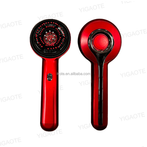 Masajeador eléctrico de mano para cuero cabelludo, terapia de luz roja infrarroja, cepillo para el cabello, masaje relajante, peine, masajeador de cabeza - Product Image 1