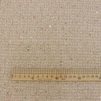 Tissu en tweed teint en fil de polyester de vente directe d'usine RTS avec paillettes pour manteau