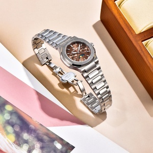 Nouvelles montres de luxe PAGANI DESIGN 2025 pour femmes, sportives, en acier inoxydable, à quartz, avec verre, multifonctionnelles, chronographe, phase de lune, automatiques - Product Image 6
