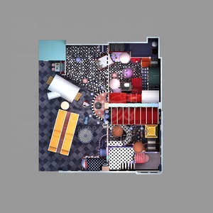 Aire de jeux intérieure de luxe sur le thème de l'espace, château gonflable, espace musical - Product Image 2