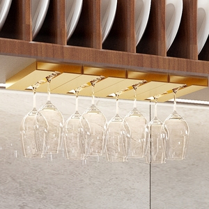 Pas de perceuse support d'armoire de <span class=keywords><strong>cuisine</strong></span> multi-fonction suspendu verres à pied tasse organisateur <span class=keywords><strong>étagère</strong></span> <span class=keywords><strong>verre</strong></span> à vin support <span class=keywords><strong>pour</strong></span> la maison Bar Restaurant - Product Image 3