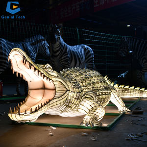 Прямая Продажа с фабрики SGTL41 фонарь крокодил китайский фестиваль фонарь для животных Тема фонаря шоу - Product Image 3