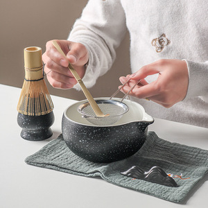 Juego de Té Matcha de Porcelana Cerámica, Caja Colorida Estilo Japonés, Caja de Regalo Ecológica, Duradera, de Grado Alimenticio, Diseño Japandi, para Uso en Cafeterías - Product Image 2