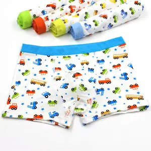 Slip per bambini ad alta quantità bella auto stampata ragazzini Boxer confortevole biancheria intima per bambini