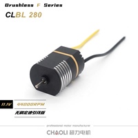 Moteur CC sans balais Chaoli BL280 CNC CCW 11.1V 44k RPM à couple élevé, antidéflagrant, à montage sur bride pour appareils électroménagers