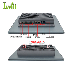 15 inch cele ron j6412 TFT LCD không quạt cảm ứng điện trở Bảng điều khiển công nghiệp <span class=keywords><strong>PC</strong></span> DC 9V đến 36V DDR4 HD 6USB 2lan tất cả trong một cảm ứng <span class=keywords><strong>PC</strong></span> - Product Image 3