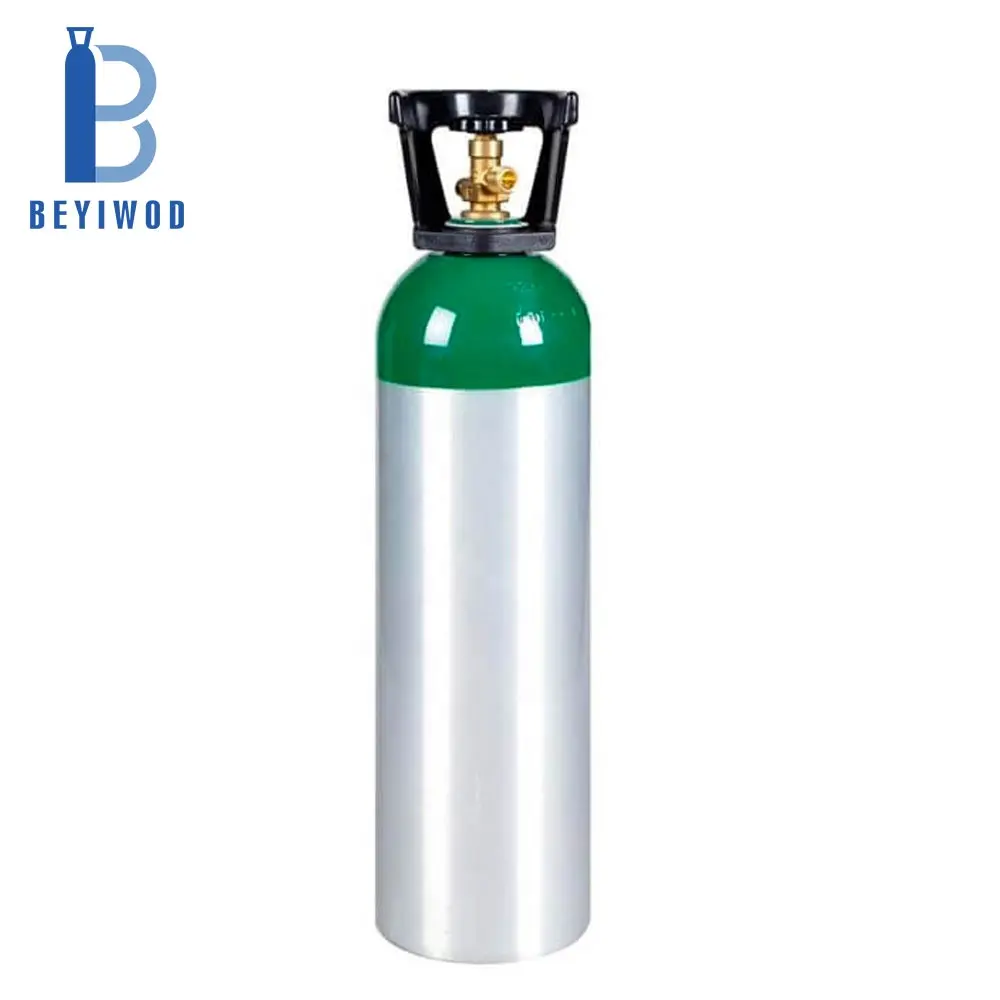 M60 10L Medical Oxygen Aluminum Gas Cylinder 150bar 250bar with CGA540 valve for U.S.A and Canada Market