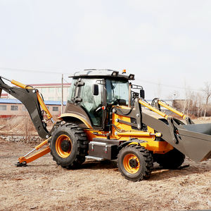Goedkope 4X4 Case Backhoe Loader Diesel Hydrostatische 4 Wielen Front End Tractor Loader - Product Image 4