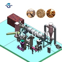 800-1000 KG/H ligne de production de granulés de bois biomasse déchets agricoles carburant brûlant plat Die granulés de bois faisant la Machine moulin prix