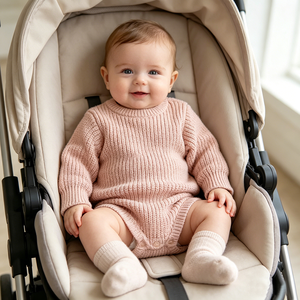 Combinaison en tricot pour bébé Pinuotu, manches longues, tricot épais, vêtements pour nouveau-né, tricot d'<span class=keywords><strong>hiver</strong></span>, combinaison personnalisée pour bébé, combinaison à bulles - Product Image 2