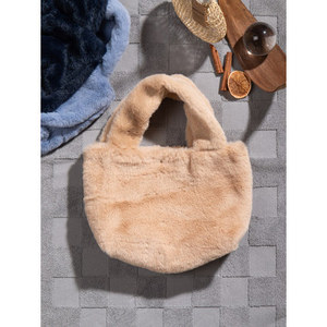 Pochette di Pertote Casual Tote in Rattan con chiusura aperta di fanerogame due manici con ricamo piume catene decorazione lettera - Product Image 1