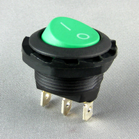 Produits personnalisés 6a 250V on off 2 broches Spst Mini interrupteur à bascule rond 20a interrupteur marche-arrêt interrupteur à bascule avec couvercle de sécurité