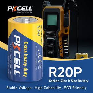 Pkcell siêu <span class=keywords><strong>Heavy</strong></span> <span class=keywords><strong>Duty</strong></span> Pin r20p D Kích thước Carbon kẽm 1.5V khô di động cho đèn pin - Product Image 5