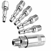 Acoplador rápido tipo BSP de 1/4 "EE. UU., de aire neumático de acoplador Kit, accesorio de compresor, manguera de aire, Conector de aire comprimido macho hembra