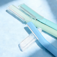 Rasoirs faciaux en paille de blé, outil de dermaplaning, tondeuse à sourcils biodégradable, lames Derma
