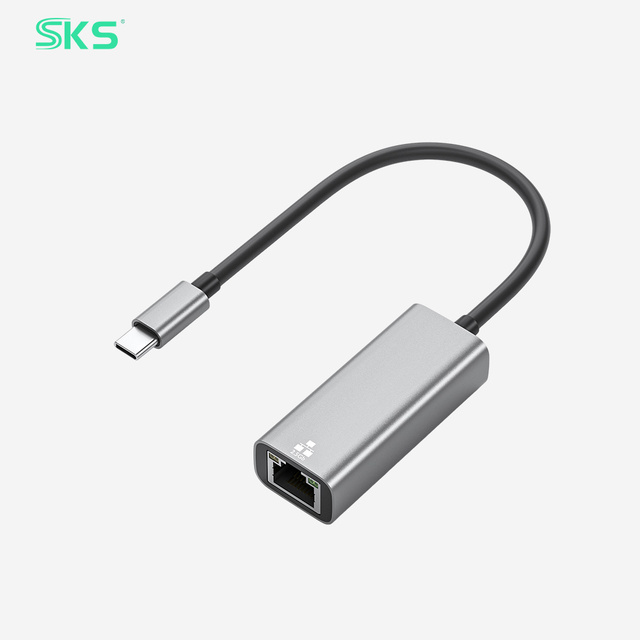 USB Type C 2.5G Ethernet Adapter with LED Indicator High Speed Wired Network Converter Laptop ROSH Certified 12-Month Warranty