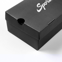 Boîte à chaussures de sport avec logo personnalisé en couleur Emballage de boîte en papier ondulé durable pour chaussures en cuir pour hommes et femmes baskets