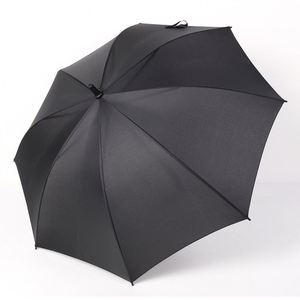 Parapluie de voyage droit à poignée noire, entièrement automatique, en tissu imperméable, 100 cm – Offre spéciale - Product Image 3
