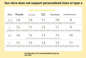 <span class=keywords><strong>Uñas</strong></span> Artificiales Hechas a Mano para Niñas - <span class=keywords><strong>Uñas</strong></span> Postizas de Cobertura Completa con Diseño de Flores Pequeñas, Plástico ABS, 10 Piezas/Juego - Product Image 6