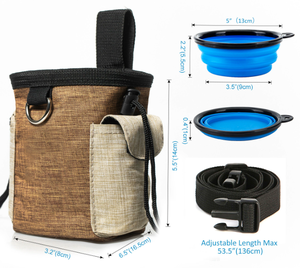 BANABA CE tas makanan anjing Oxford portabel bersertifikasi untuk membawa hewan peliharaan perjalanan latihan berjalan - Product Image 2