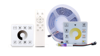 Mini gradateur CCT RGB RGBW Pixel LED contrôleur 12V 24V sans fil RF contrôleur LED contrôleur pour bande lumineuse LED