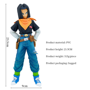Figuras de Acción de PVC de <span class=keywords><strong>DBZ</strong></span> al por Mayor, 23.5cm y 28.5cm, Super Saiyan Android Número 17 y Número <span class=keywords><strong>18</strong></span>, Juguetes de Anime para Decoración - Product Image 2