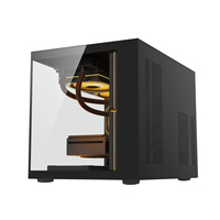 Latest Easy Installation Mid Tower Gaming PC Case Fan Mini ITX & MicroATX Side Panel Stocks Official Black Computer Case Towers