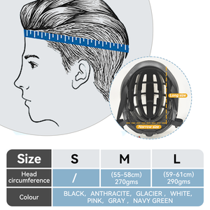 LANOVA <span class=keywords><strong>HJE</strong></span> Casque de vélo de route pour adolescents avec matériau EPS Casque de vélo adulte léger et double sport certifié CE - Product Image 5
