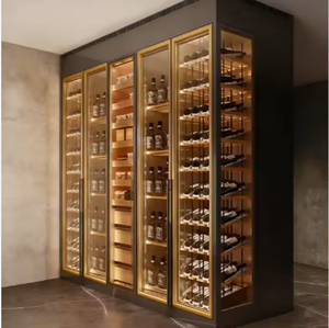 Estante para Botellas de Vino Art Deco de Acero Inoxidable EL644, Tamaño Personalizado, Montaje en Suelo para Uso en Exteriores en Bares, Cafeterías y Restaurantes - Product Image 5