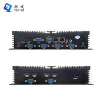 Mini PC Industrial Integrado Sin Ventilador Intel J6412 RAM DDR4 MSATA 256G 2 LAN 6 RS232 485 COM 6USB Win10 Linux