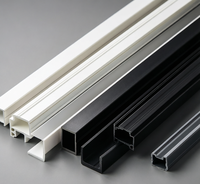 Profilé de fenêtre coulissante en PVC/UPVC sur mesure OEM, extrusion écologique, durable, design moderne, pour cuisine, supermarché, hôpital