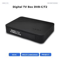 Receptor Digital DVB-C/T2 H.265 1080P CAS HD USB AV para Usuarios Domésticos ERI-DVBCT2HD006 8MB