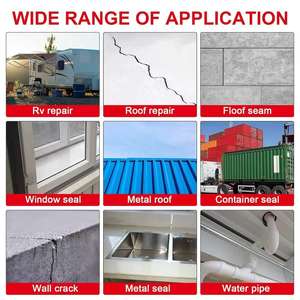 Ruban d'étanchéité tout-en-un au butyl, forte adhérence, imperméable, pour toiture métallique, mur en béton, fissure, gouttière - Product Image 3