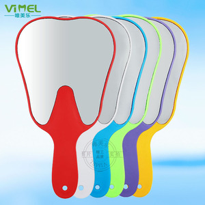 Vimel Dental <b>Mirror</b> Tooth Shaped <b>Handheld</b> High Definition Oral Care <b>Mirror</b> For Adults Multicolor - Product Image 1