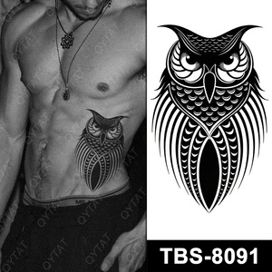 Tatuaje Temporal <span class=keywords><strong>de</strong></span> Brazo para Hombre, Diseño Tribal Minimalista Simple, Negro, Grande, Impermeable, <span class=keywords><strong>de</strong></span> Alta Calidad, a la Moda - Product Image 3
