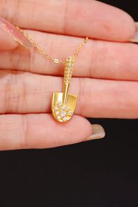 Xinfly Au750 - Colgante de Oro Real con Moissanita, Joyería de Moda para Mujer, con Cadena de Plata Gratis para Regalo o Fiesta - Product Image 4