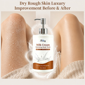 <span class=keywords><strong>Gel</strong></span> Douche Hydratant Lacté Réparateur Peaux Sèches et Sensibles, Mousse Lactée Longue Durée 300ML - Product Image 5