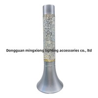 Lampe Horn Onion LAVA GLITTER en alliage d'aluminium et verre, lumière de nuit universelle, éclairage créatif pour la maison