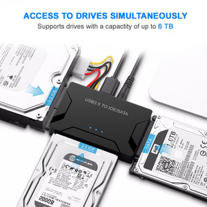 Adaptador E-yield USB 3.0 a IDE SATA, convertidor de disco duro de 2.5 y 3.5 pulgadas para transferencia de datos y expansión de almacenamiento - Product Image 2