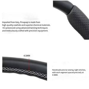 <span class=keywords><strong>Volante</strong></span> de cuero negro cosido a mano para <span class=keywords><strong>Audi</strong></span> A3 <span class=keywords><strong>A4</strong></span> A5 A6 A8 Q5 RS3 RS7 Q7 C6 C8 A8 S6 S7 B8 B8.5 B9 S3 S4 S5 A7 Q3 2016 - Product Image 5