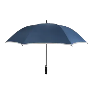 Ok Umbrella Großer UV-beschichteter sonnen fester schwarzer Golfs chirm Wind dichter gerader Regenschirm mit Logo-Aufdruck