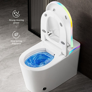 Inodoro <span class=keywords><strong>Inteligente</strong></span> de Lujo con Bidé Ergonómico, Apertura Automática por Sensor de Pie, Descarga Frontal, Impermeable y Luz Suave - Product Image 4